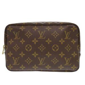 LOUIS VUITTON Brown Monogram Pouch